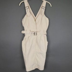 Anthropologie Viola Khaki Trench Dress with Buckle